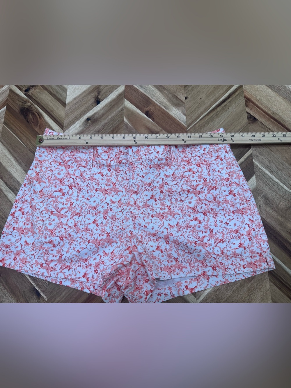 GAP Pink Floral Print Women's City Shorts size 14 - Picture 4 of 7